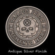 Load image into Gallery viewer, Carpe Diem Coin - Antique Silver (front)