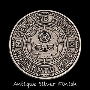 Carpe Diem Coin - Antique Silver (front)