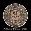 Load image into Gallery viewer, Carpe Diem Coin - Antique Bronze (front)