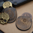 Load image into Gallery viewer, Leather Sleeves for Coins & Tempus Fugit Worry Stones
