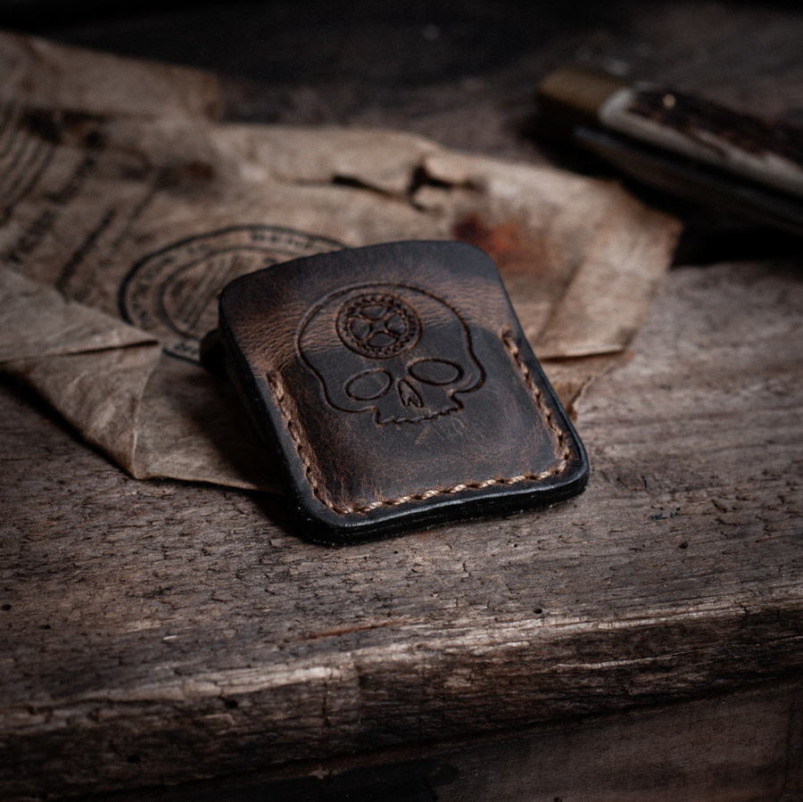 Leather Sleeves for Memento Mori Worry Stones