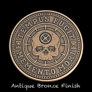 Carpe Diem Coin - Antique Bronze (front)