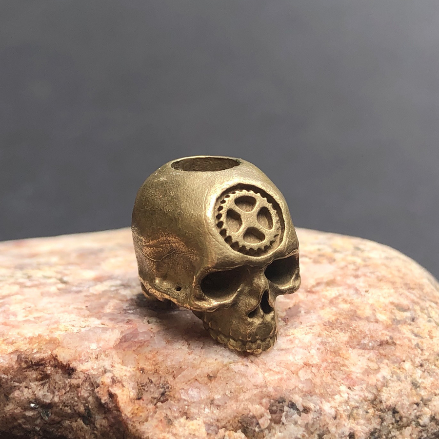 Hand carved bone skull beads – Kruger EDC